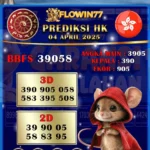 Prediksi Master HK (Hongkong) Hari Ini 04 April 2025