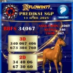 Prediksi Master SGP (Singapore) Hari Ini 13 April 2025