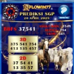 Prediksi Master SGP (Singapore) Hari Ini 20 April 2025